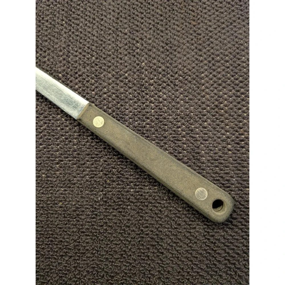Vintage‎ Ekco Flint Stainless Vanadium Slotted Spoon USA Mid-Century